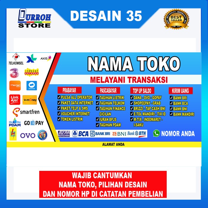 Detail Desain Banner Konter Pulsa Nomer 8