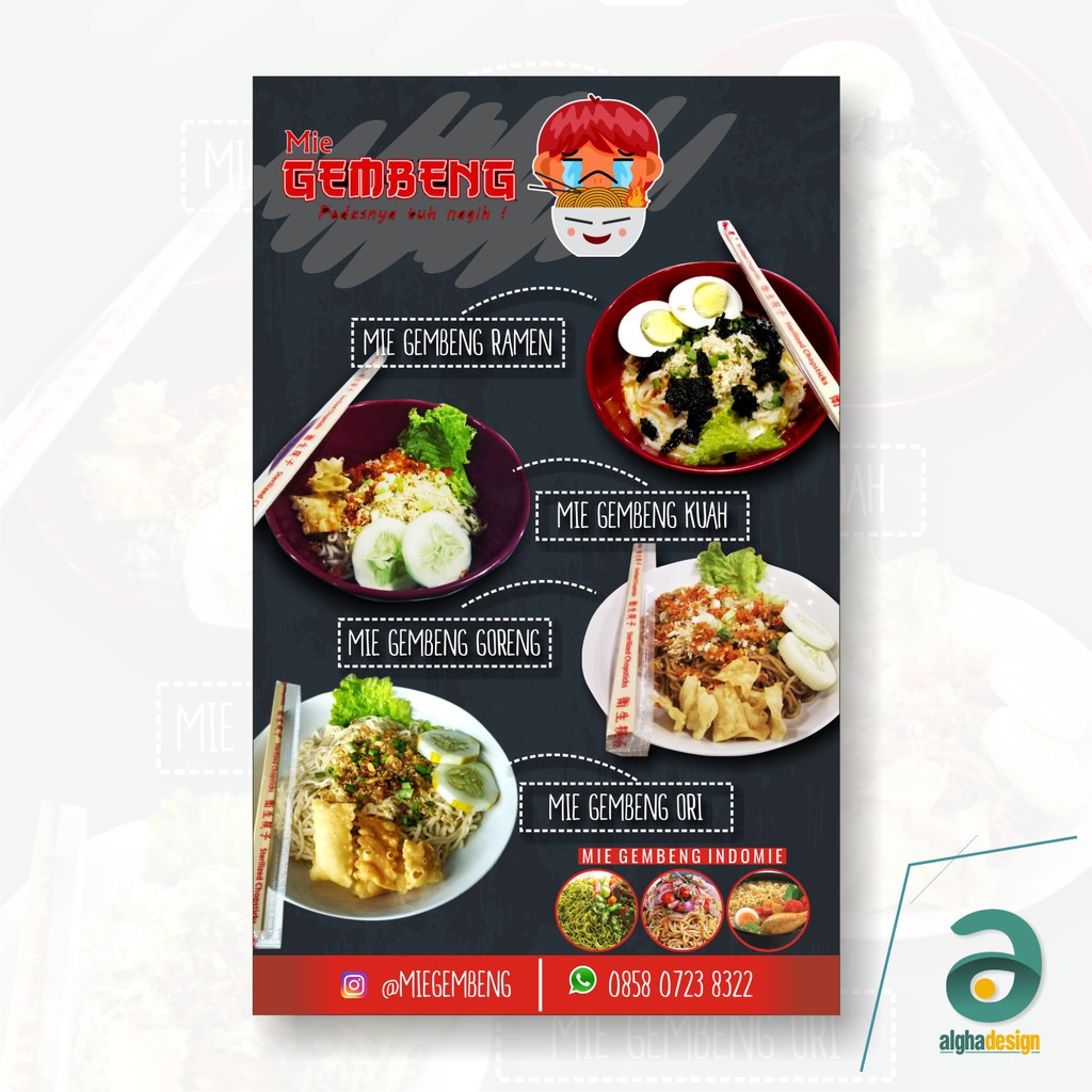 Detail Desain Banner Menu Makanan Nomer 48