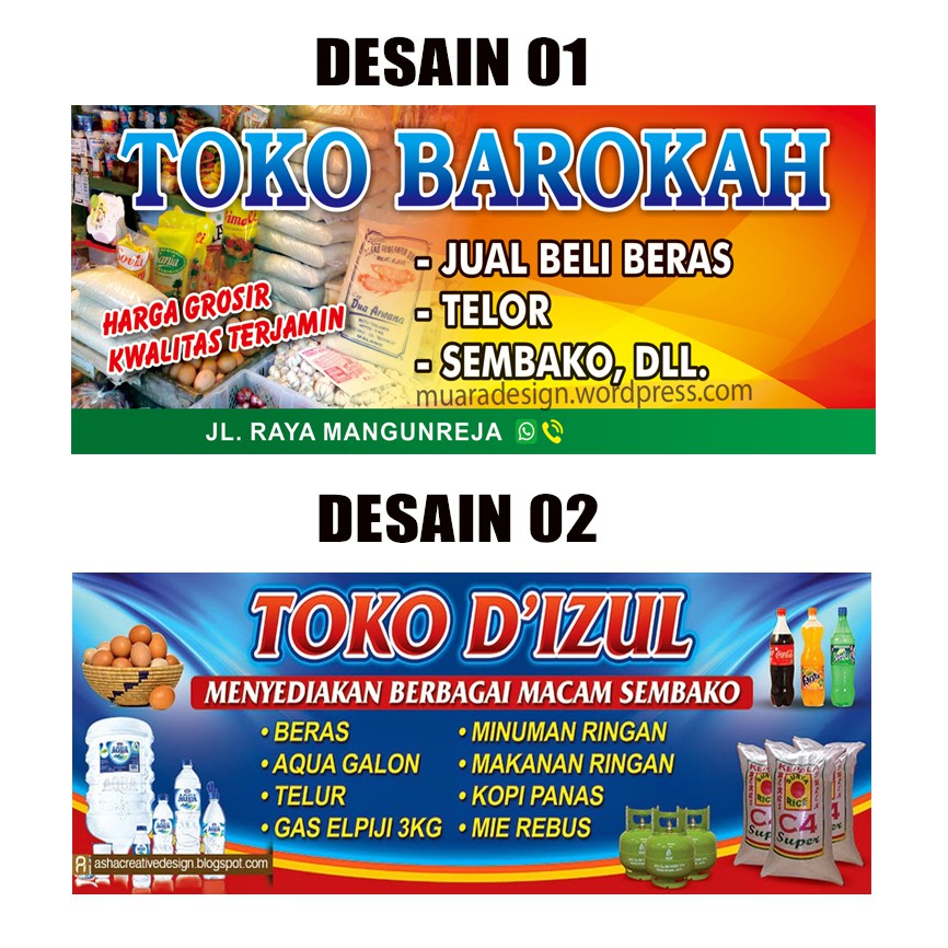 Detail Desain Banner Toko Kelontong Nomer 3