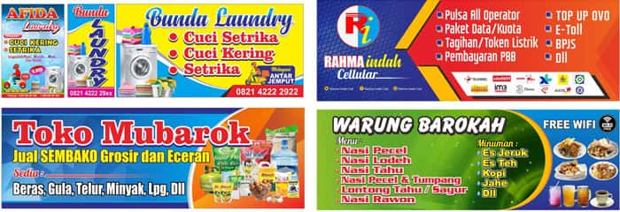 Detail Desain Banner Toko Kelontong Nomer 48