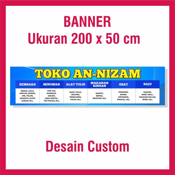 Detail Desain Banner Toko Kelontong Nomer 54