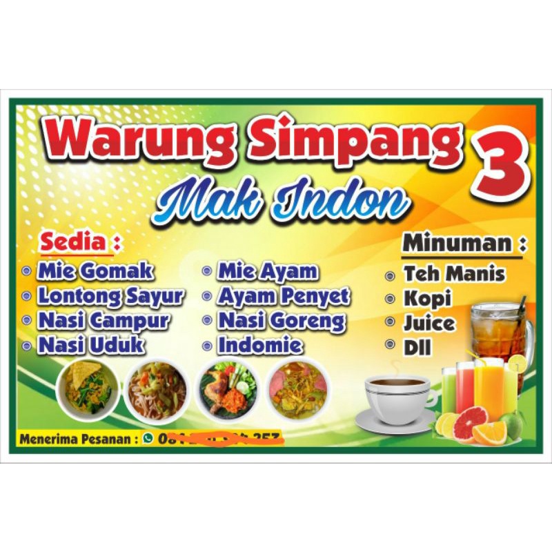 Detail Desain Banner Warung Nomer 55