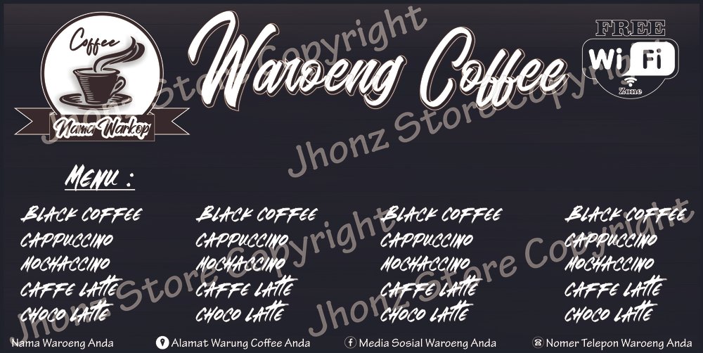 Detail Desain Banner Warung Kopi Cdr Nomer 55