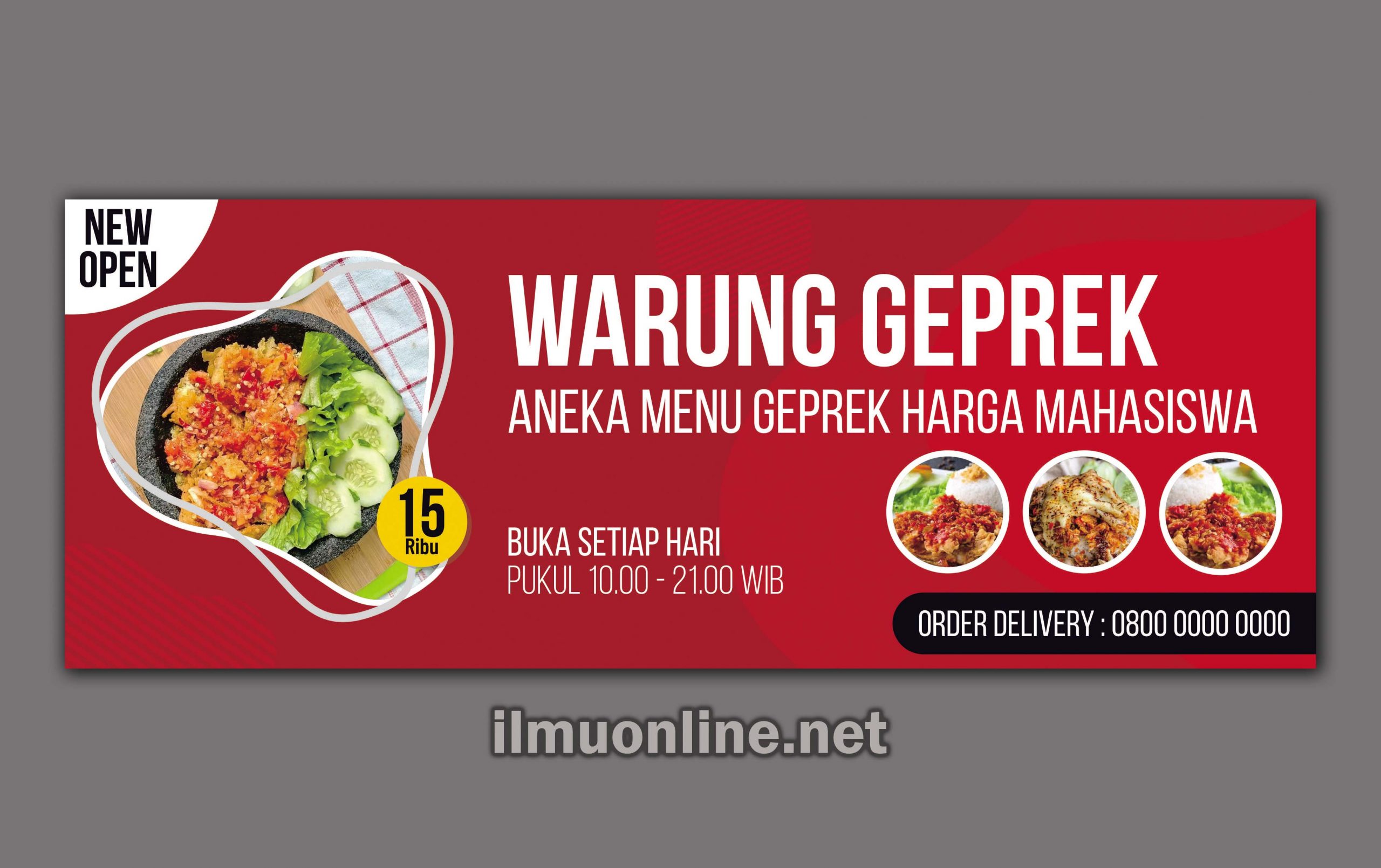 Detail Desain Banner Warung Makan Cdr Nomer 2