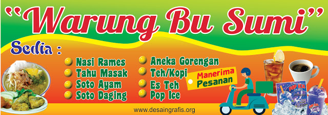 Detail Desain Banner Warung Makan Cdr Nomer 12