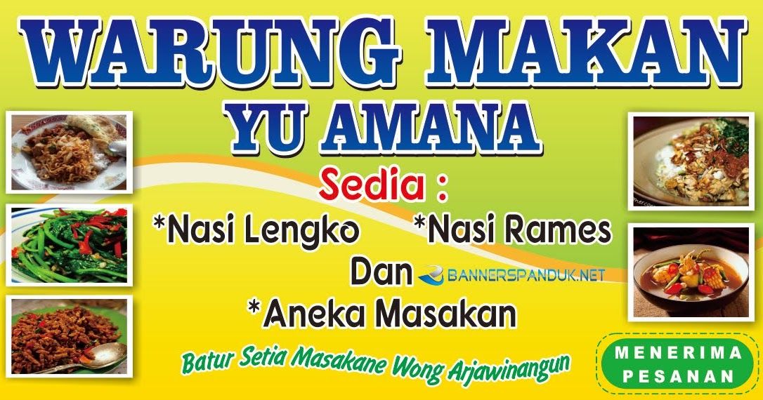 Detail Desain Banner Warung Makan Cdr Nomer 13