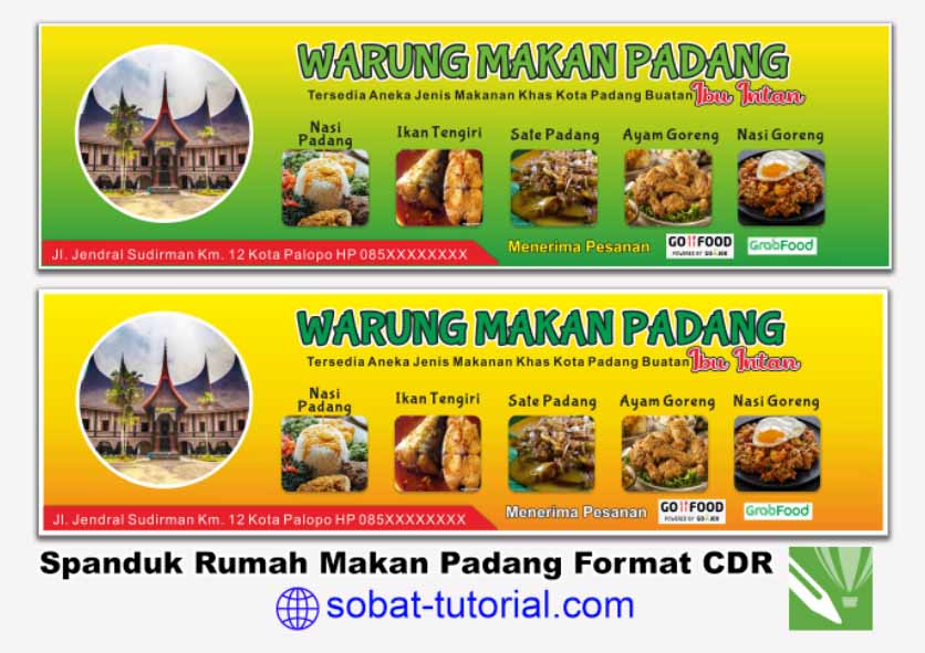 Detail Desain Banner Warung Makan Cdr Nomer 14