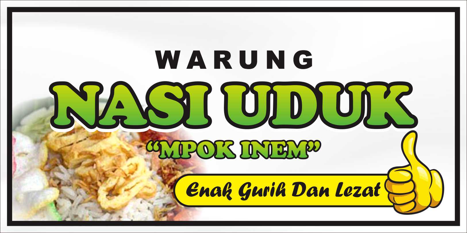 Detail Desain Banner Warung Makan Cdr Nomer 16