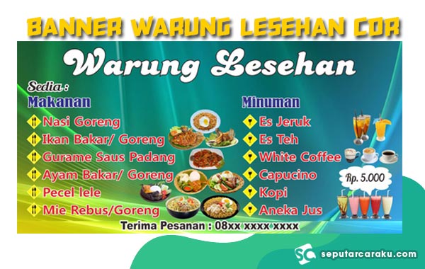 Detail Desain Banner Warung Makan Cdr Nomer 24