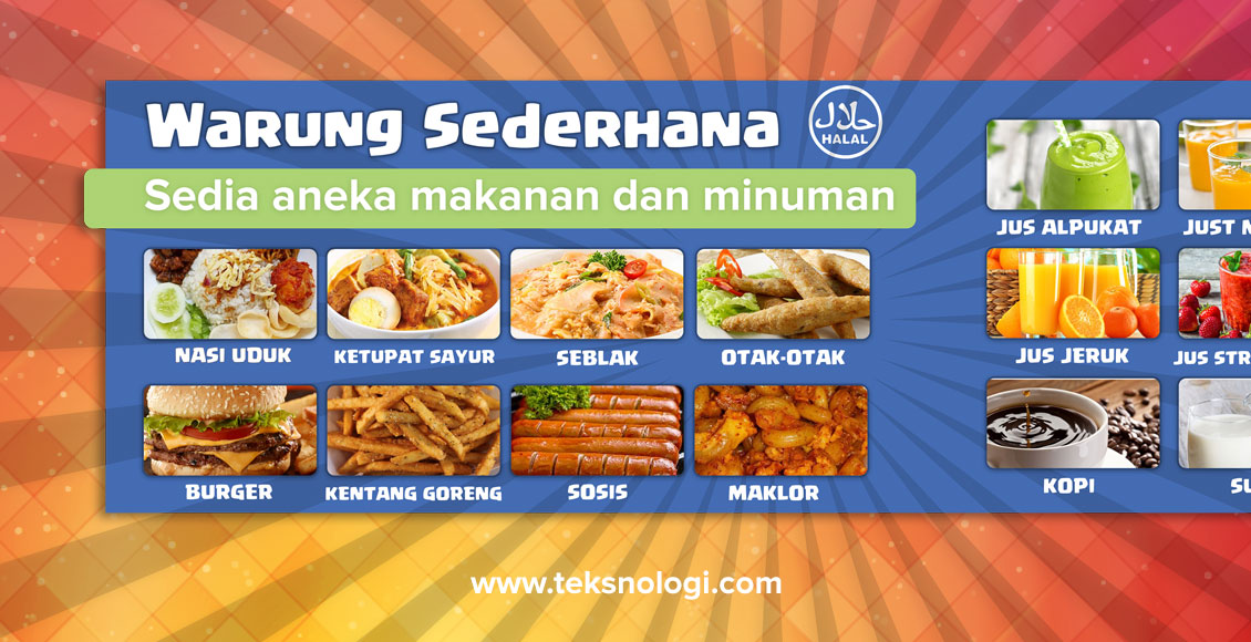 Detail Desain Banner Warung Makan Cdr Nomer 28