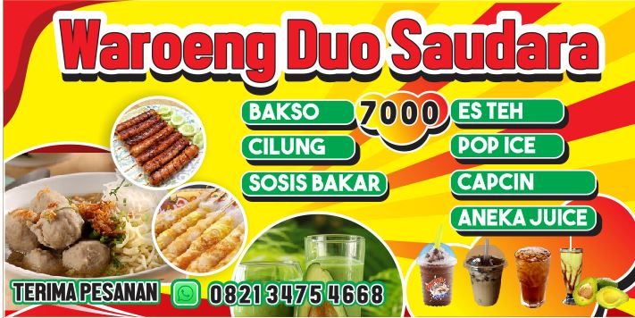 Detail Desain Banner Warung Makan Cdr Nomer 37
