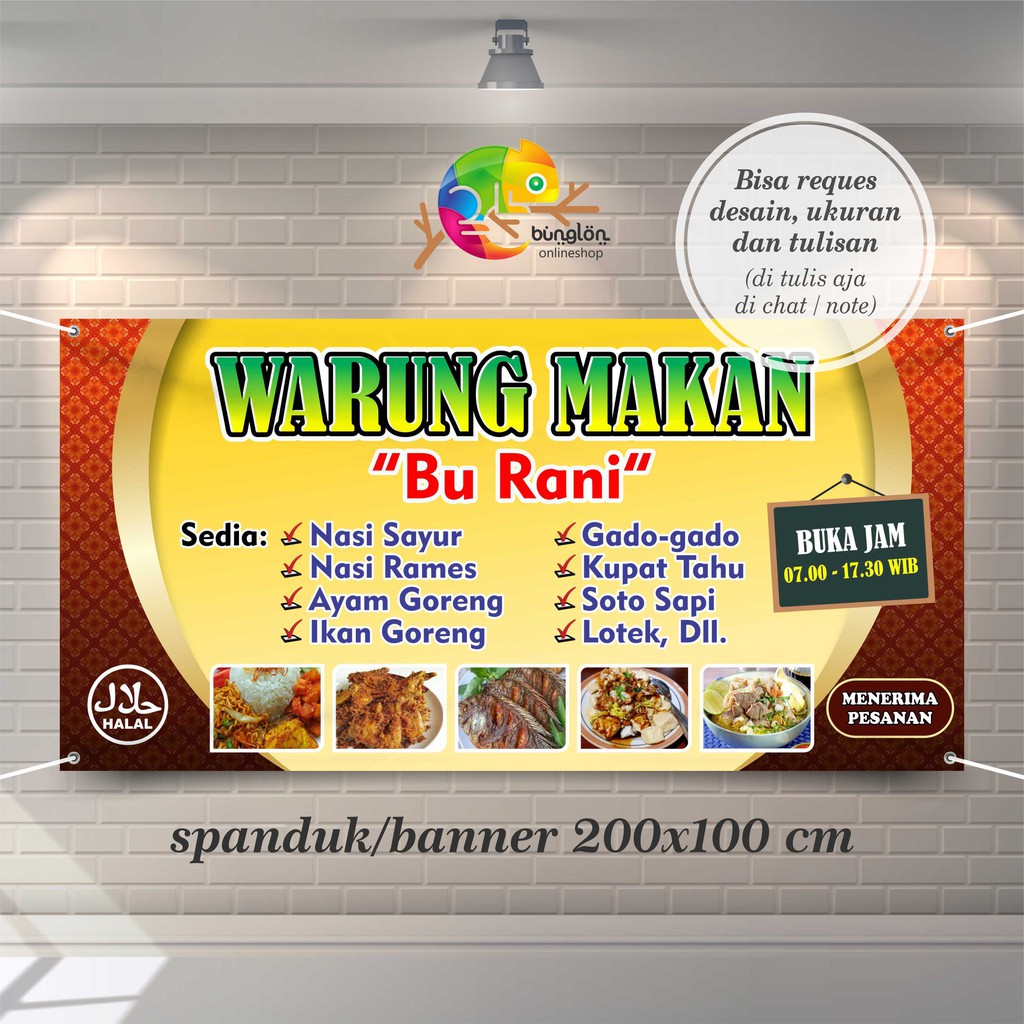 Detail Desain Banner Warung Makan Cdr Nomer 45