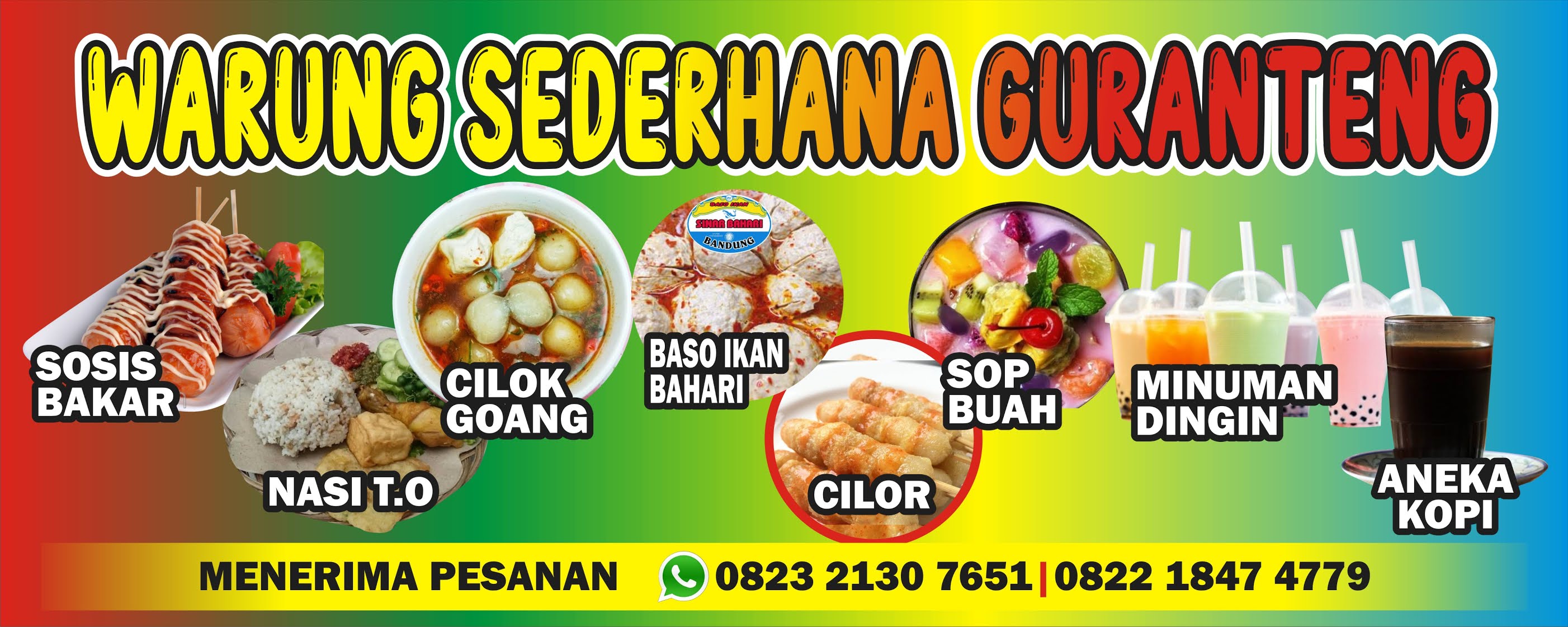 Detail Desain Banner Warung Makan Cdr Nomer 58