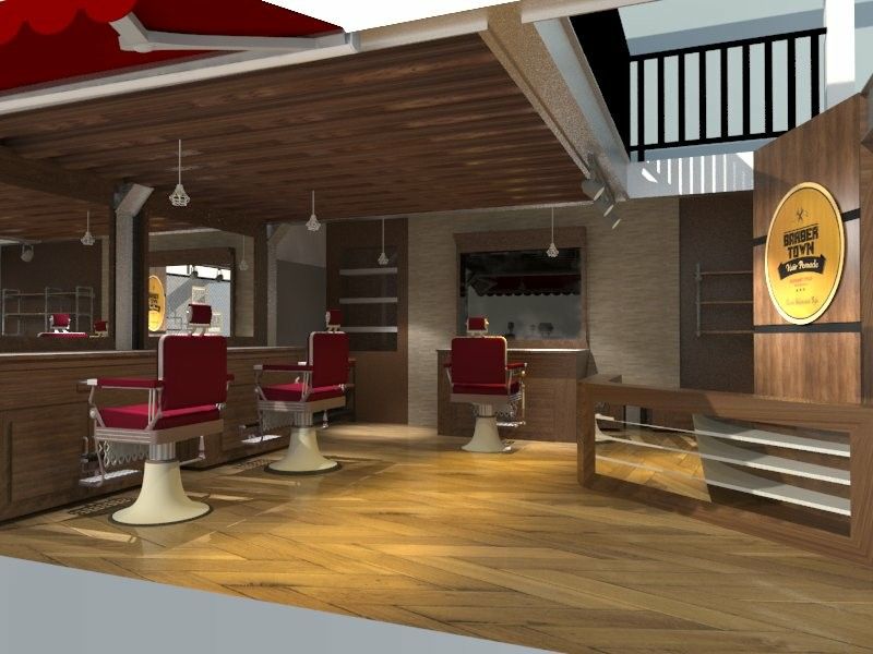 Detail Desain Barbershop Kayu Nomer 52