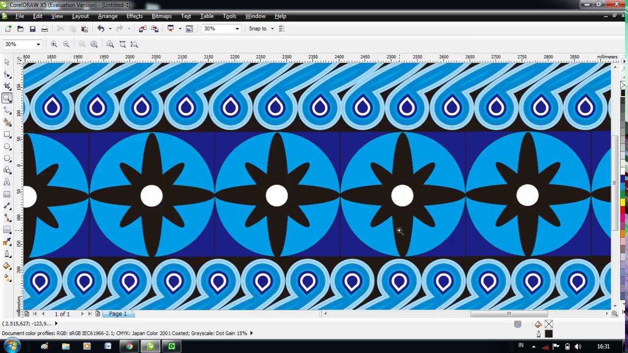 Desain Batik Corel Draw - KibrisPDR