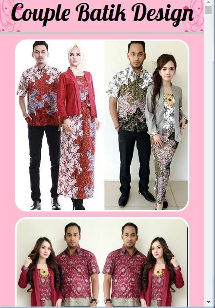 Detail Desain Batik Couple Nomer 29