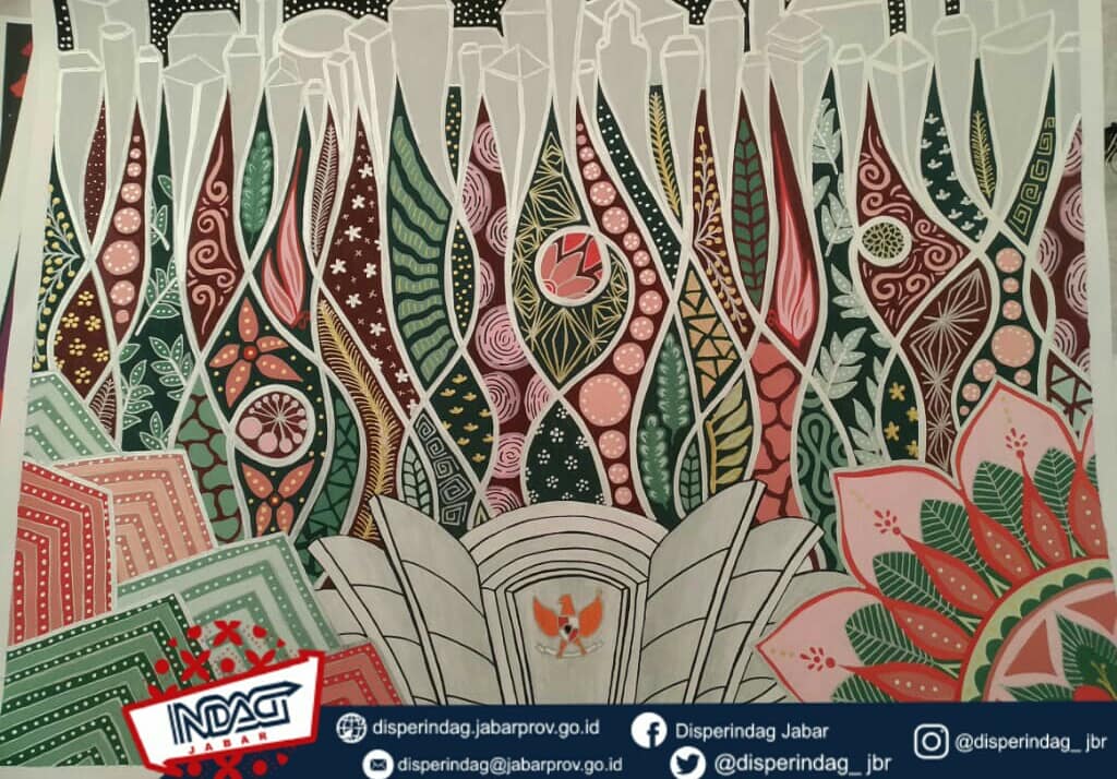 Detail Desain Batik Kontemporer Nomer 35