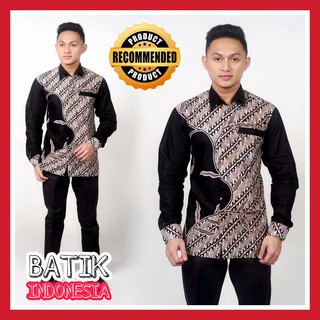 Detail Desain Batik Modern Lengan Panjang Nomer 3