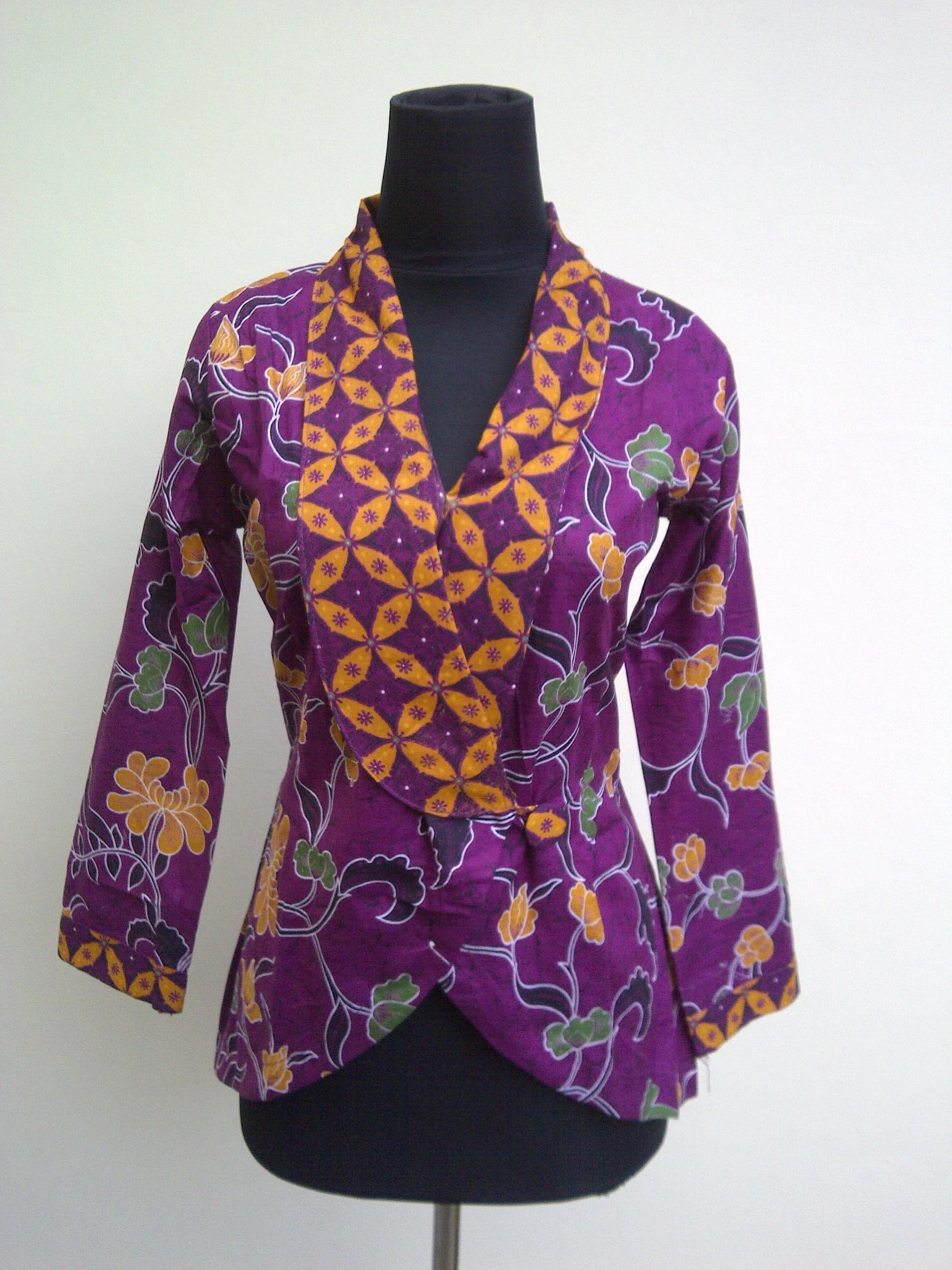 Detail Desain Batik Modern Lengan Panjang Nomer 49