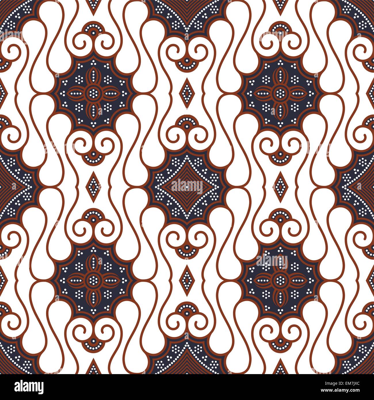 Detail Desain Batik Vector Nomer 26