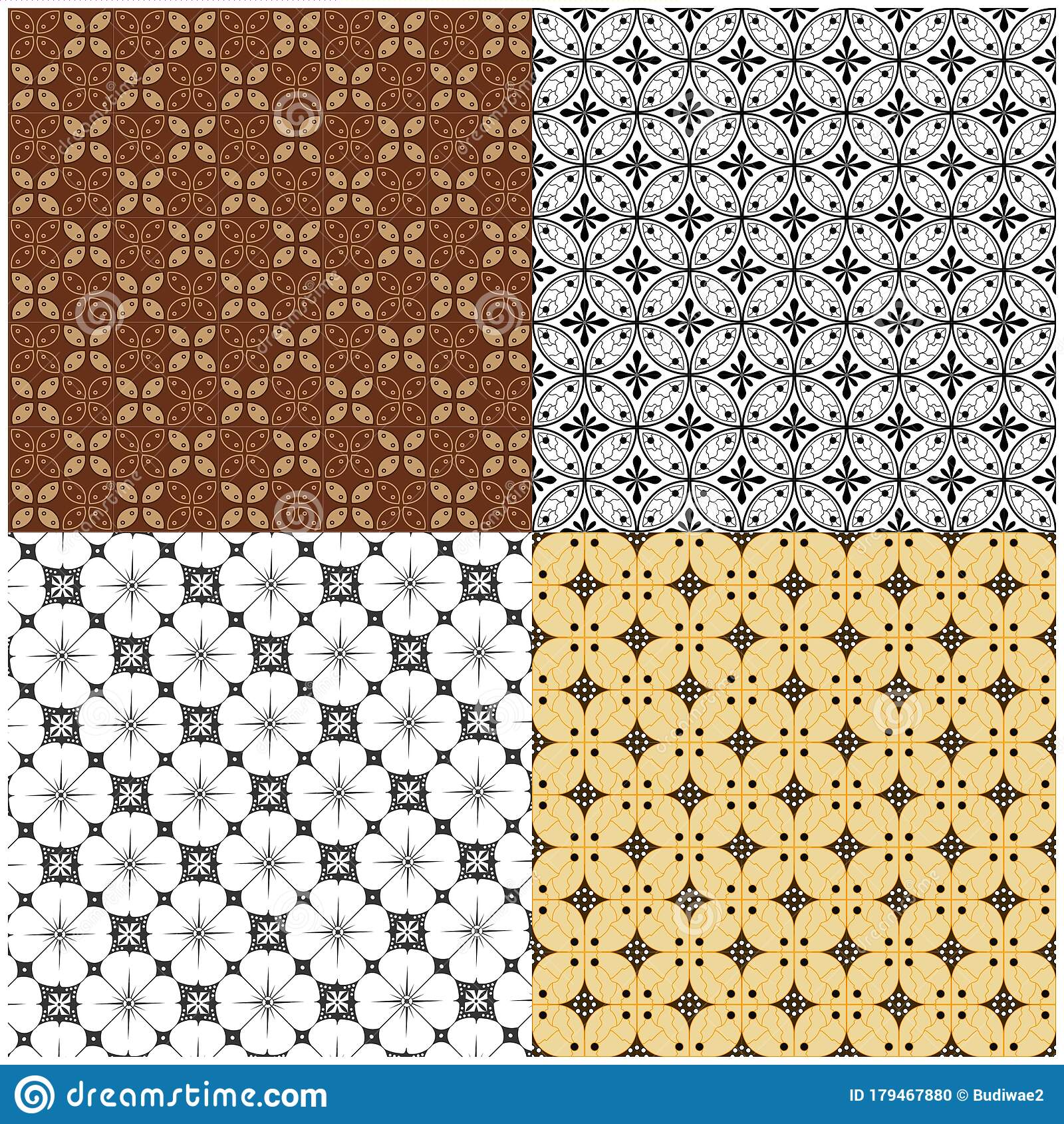 Detail Desain Batik Vector Nomer 56