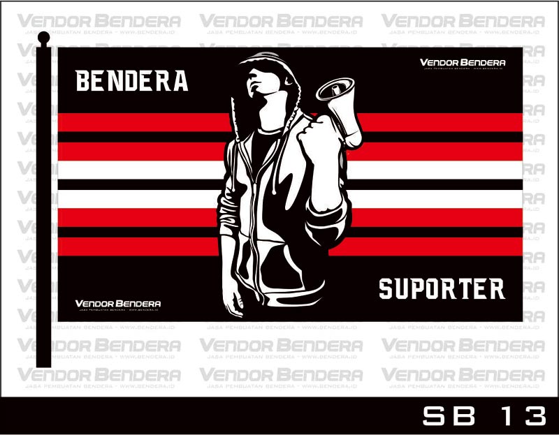 Detail Desain Bendera Polos Nomer 3