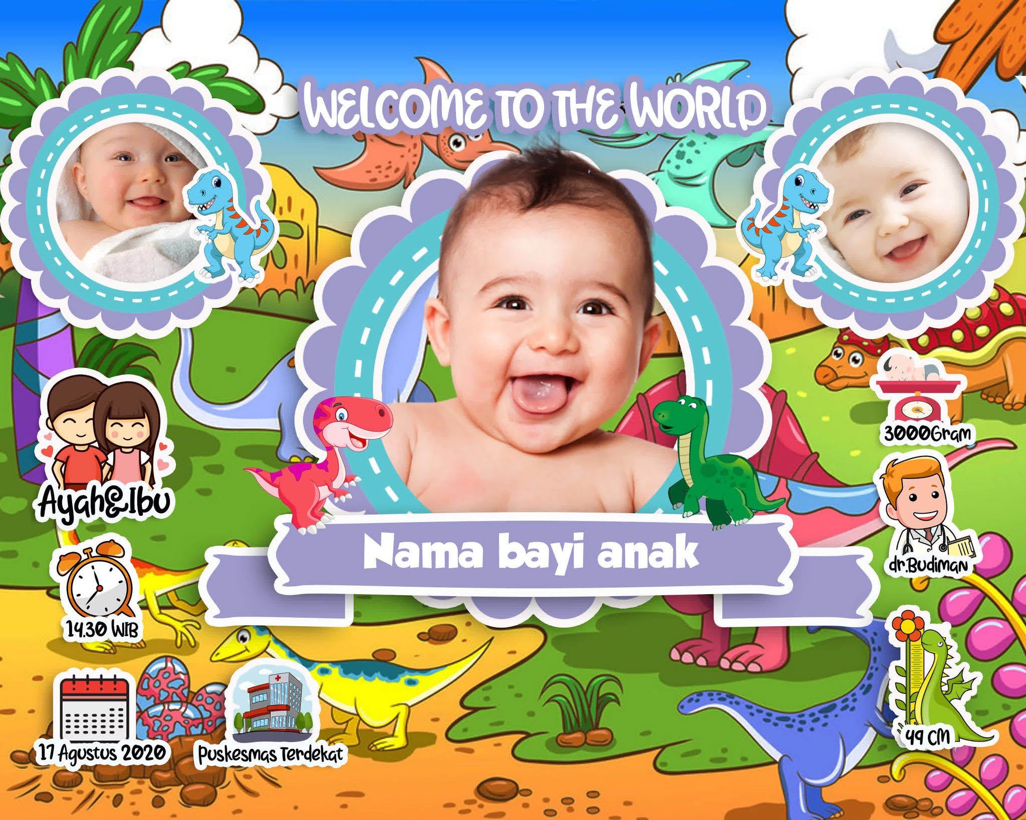 Detail Desain Biodata Bayi Baru Lahir Nomer 19