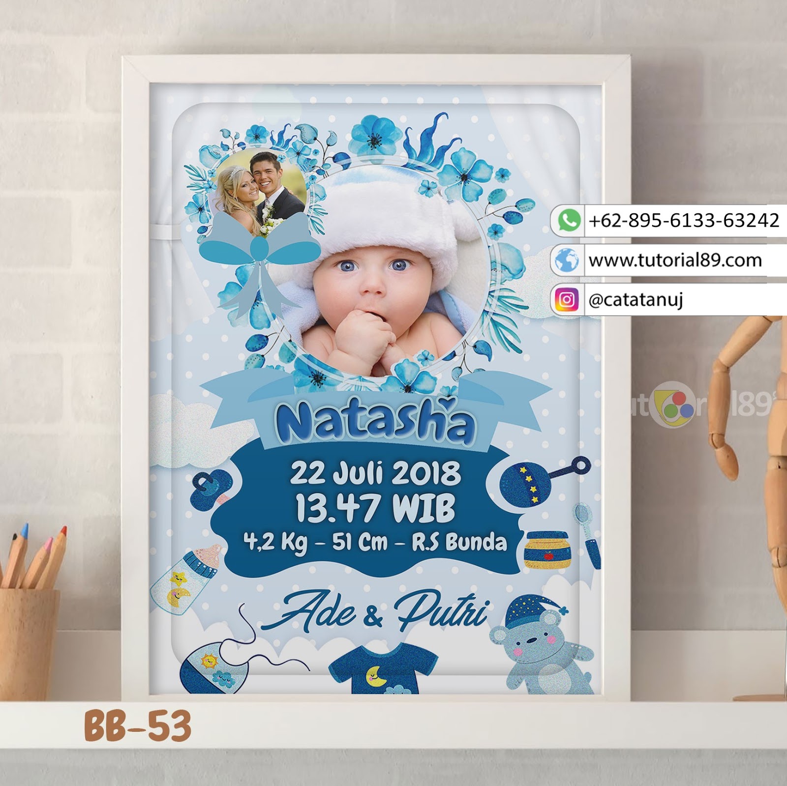 Download Desain Biodata Bayi Baru Lahir Nomer 35