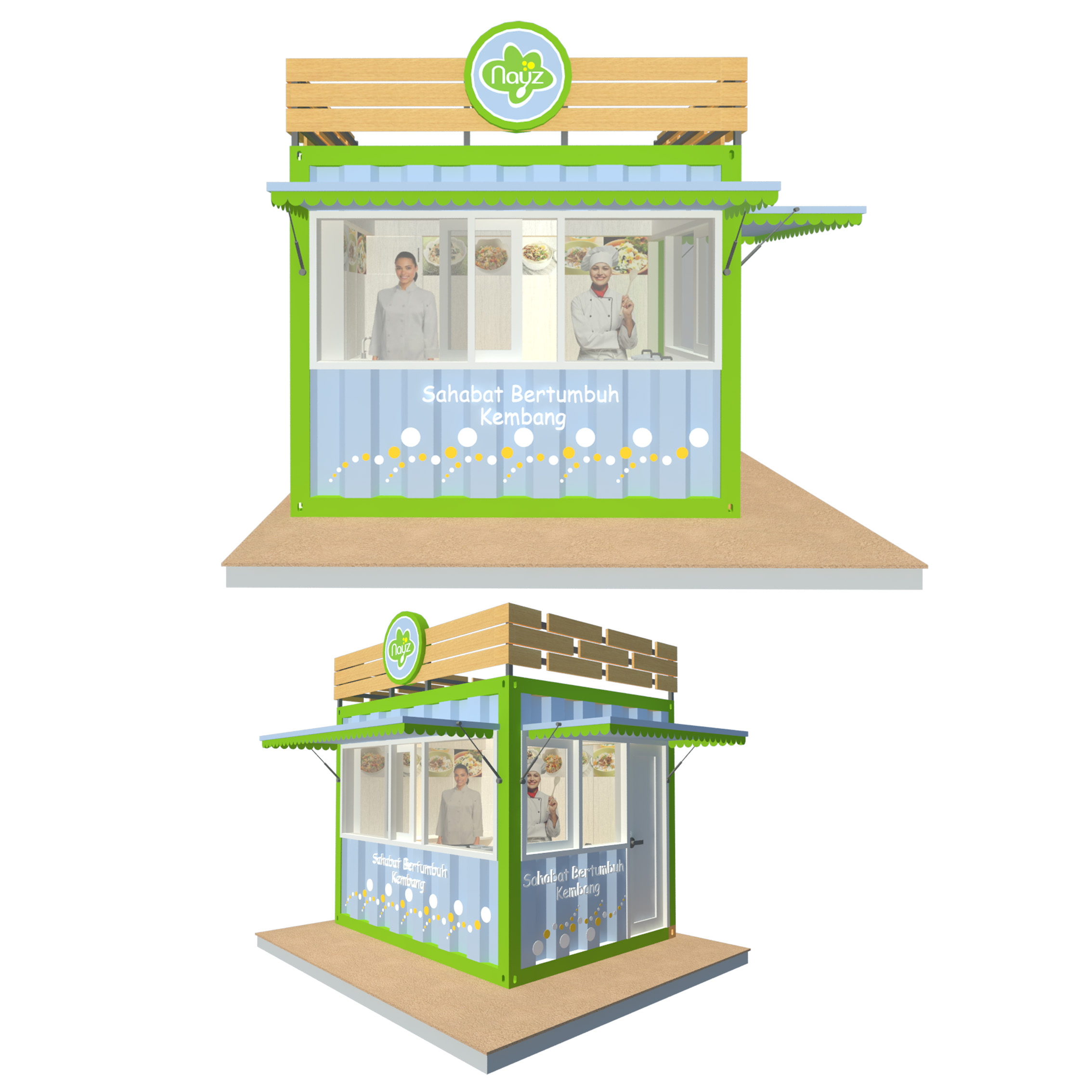 Detail Desain Booth Container Nomer 46
