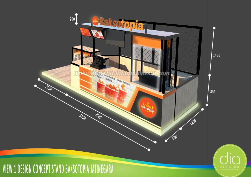 Detail Desain Booth Kayu Nomer 24