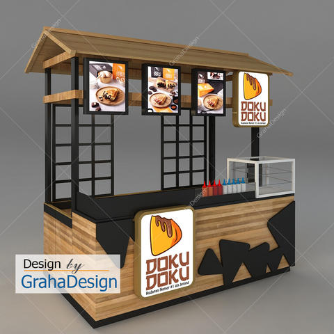 Detail Desain Booth Kayu Nomer 33