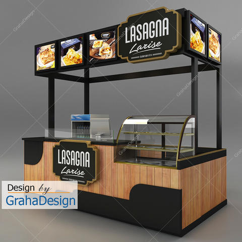 Detail Desain Booth Kayu Nomer 40