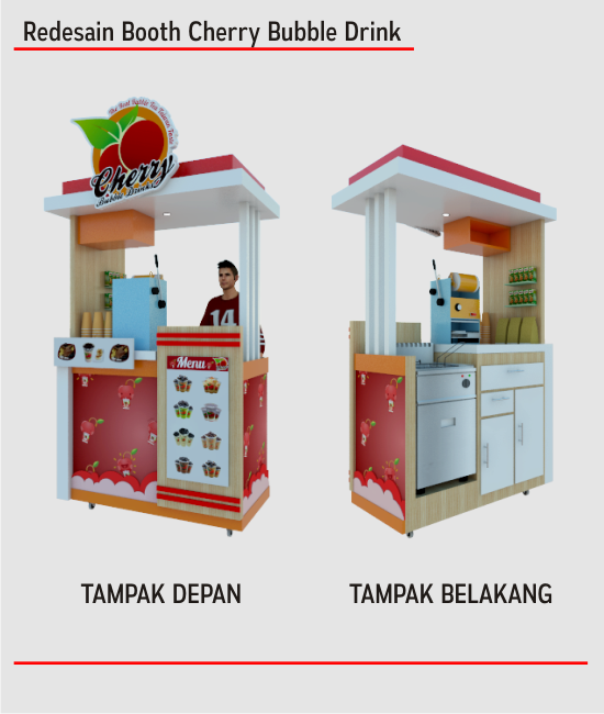 Detail Desain Booth Minuman Kekinian Nomer 4