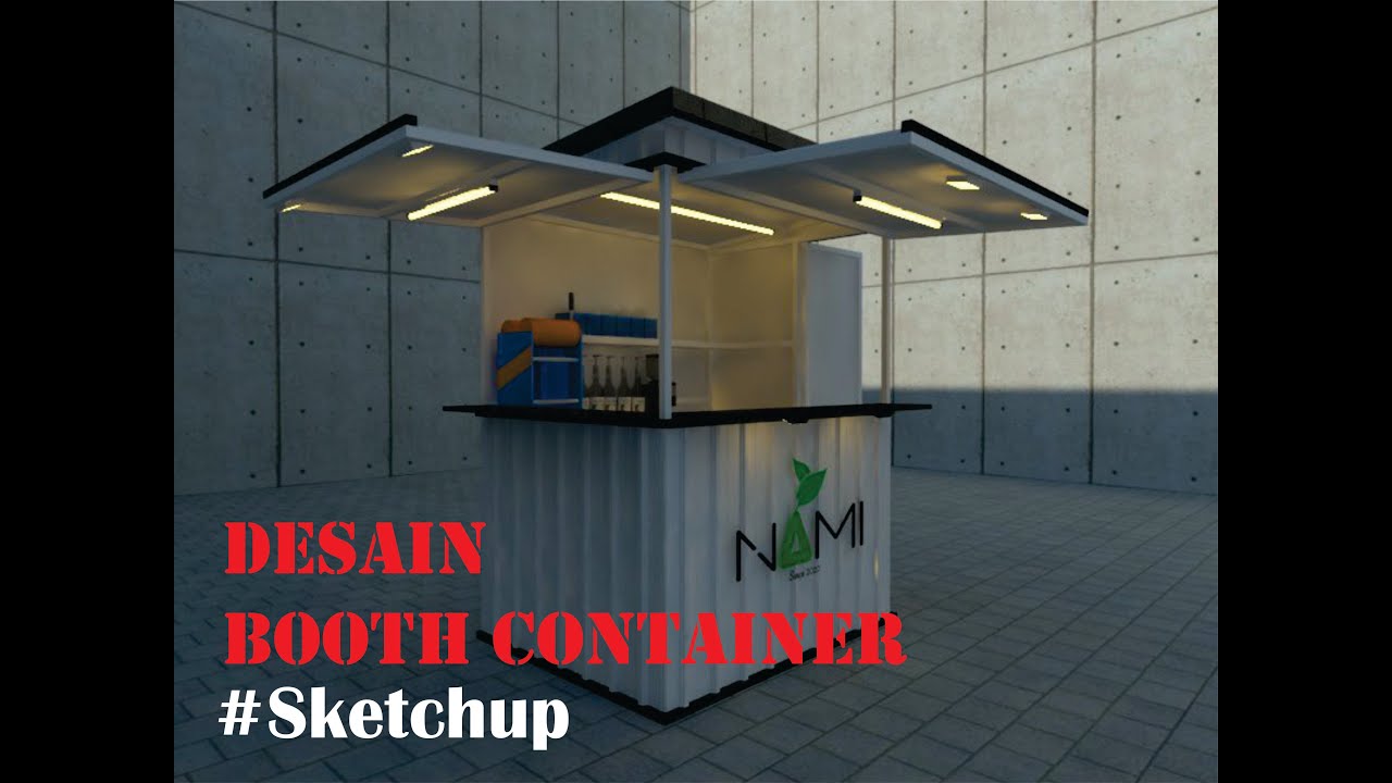 Detail Desain Booth Semi Container Nomer 15