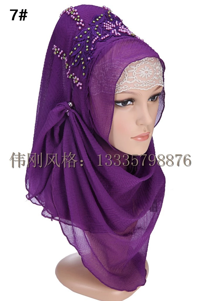 Detail Desain Bordir Jilbab Nomer 12