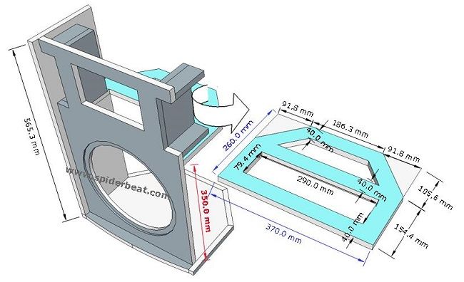 Detail Desain Box Speaker 6 Inch Nomer 15