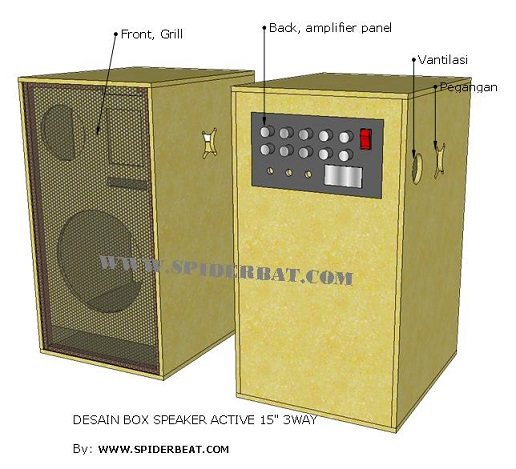 Detail Desain Box Speaker Aktif Nomer 4