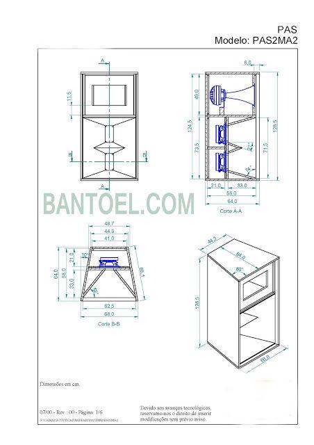 Detail Desain Box Speaker Middle Nomer 18