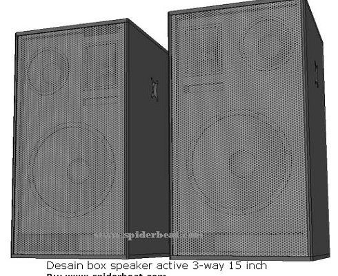 Detail Desain Box Speaker Middle Nomer 50