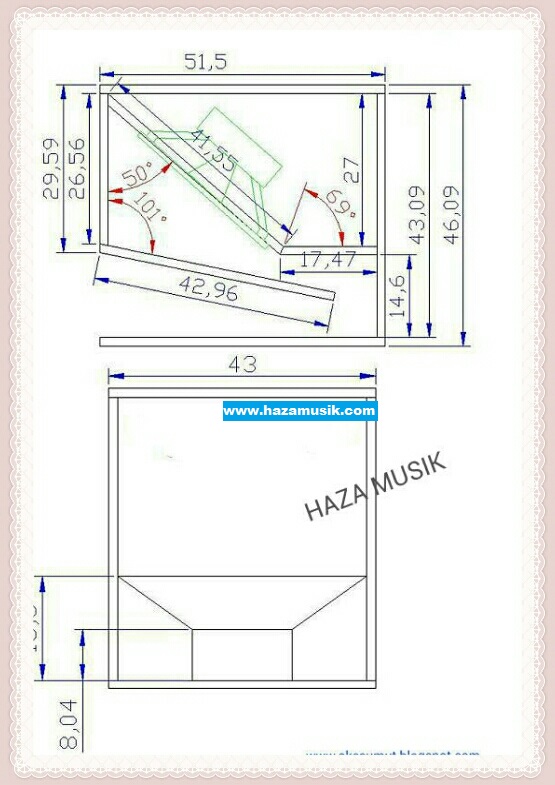 Detail Desain Box Subwoofer 12 Inch Nomer 50