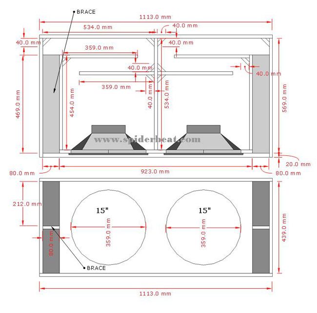 Detail Desain Box Subwoofer Nomer 17