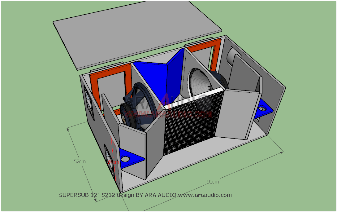 Detail Desain Box Subwoofer Nomer 30