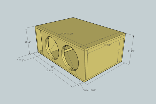 Detail Desain Box Subwoofer 6 Inch Nomer 18