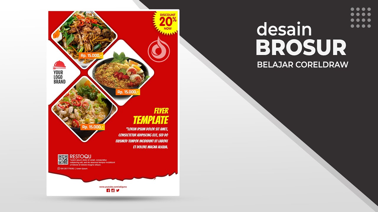 Detail Desain Brosur Makanan Keren Nomer 2