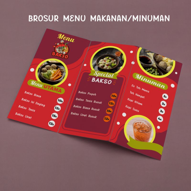 Detail Desain Brosur Makanan Keren Nomer 37