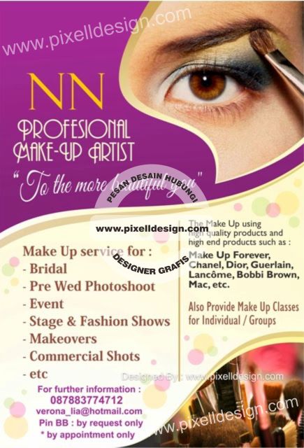 Detail Desain Brosur Make Up Nomer 14