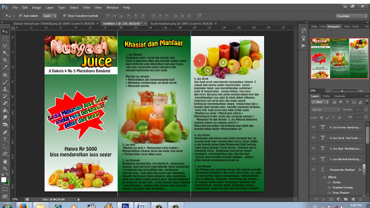 Detail Desain Brosur Photoshop Nomer 11