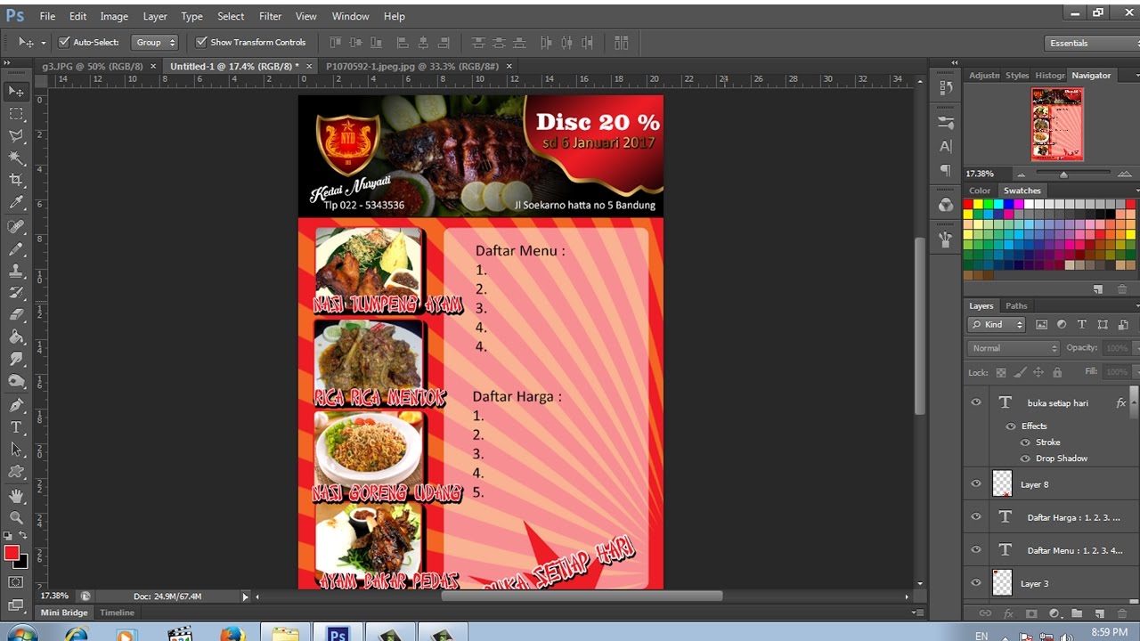 Detail Desain Brosur Photoshop Nomer 16