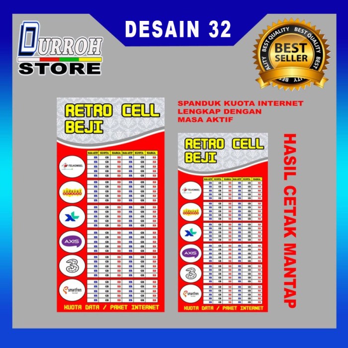 Detail Desain Brosur Pulsa All Operator Nomer 3