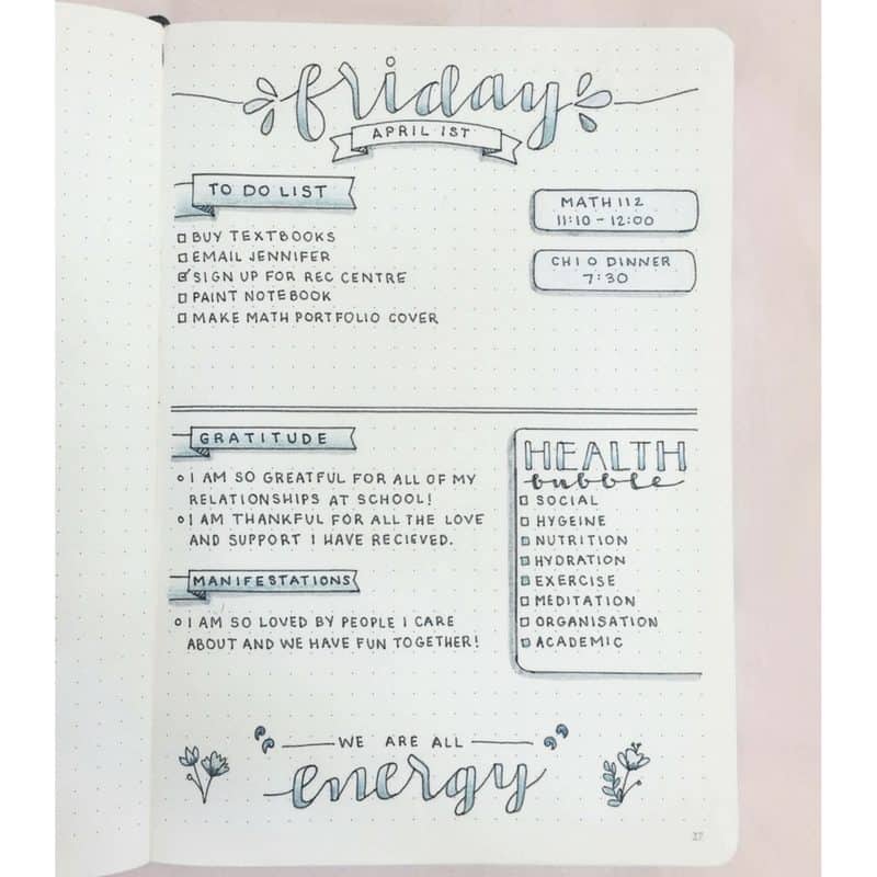 Detail Desain Bullet Journal Nomer 49